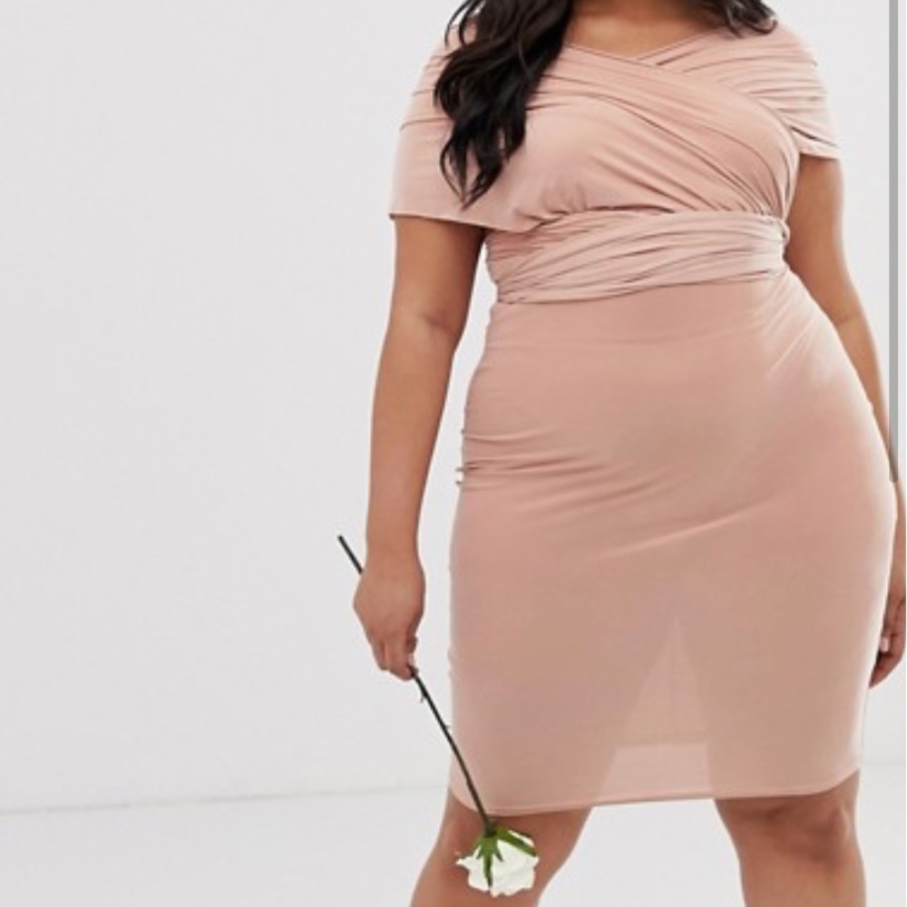 Club L London Multi Way Plus Size Dress